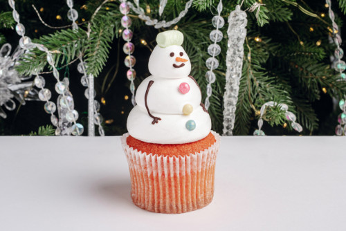 Big капкейк «Снеговик Фрости»