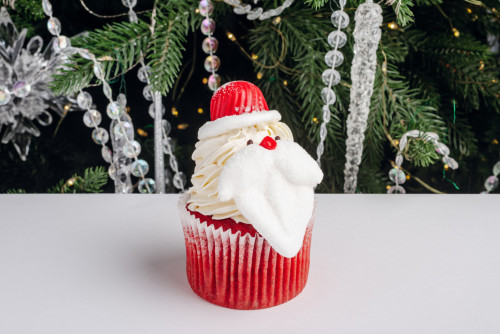 Big капкейк «Дед Мороз»