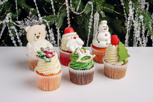Новогодний сет из 6-ти big капкейков