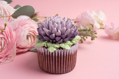 Капкейк «Хризантема»