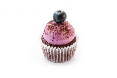 Mini blueberry cupcake